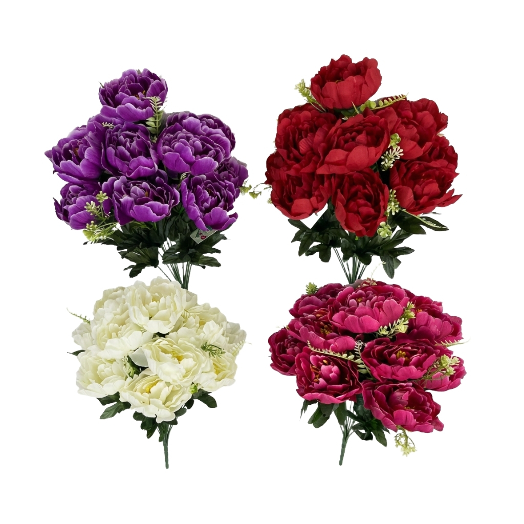 feniks-bukiet-peonia-12g-49cm-mix-4-oz-72-18szt-florystyka-dekoracja-5906948274846 BUKIET PEONIA 12 GAŁĄZEK 49CM MIX 4 KOLORÓW - obrazek 1